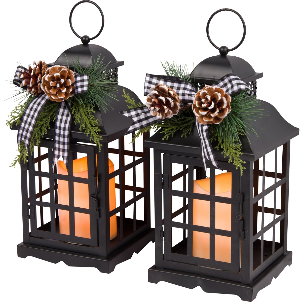 レア★USA ★2000アメコミ★トウィーティ－★X'mas★ガーデンライト本体 Amazon.com: Orchid & Ivy Set of 2 11-Inch Rustic Black Metal